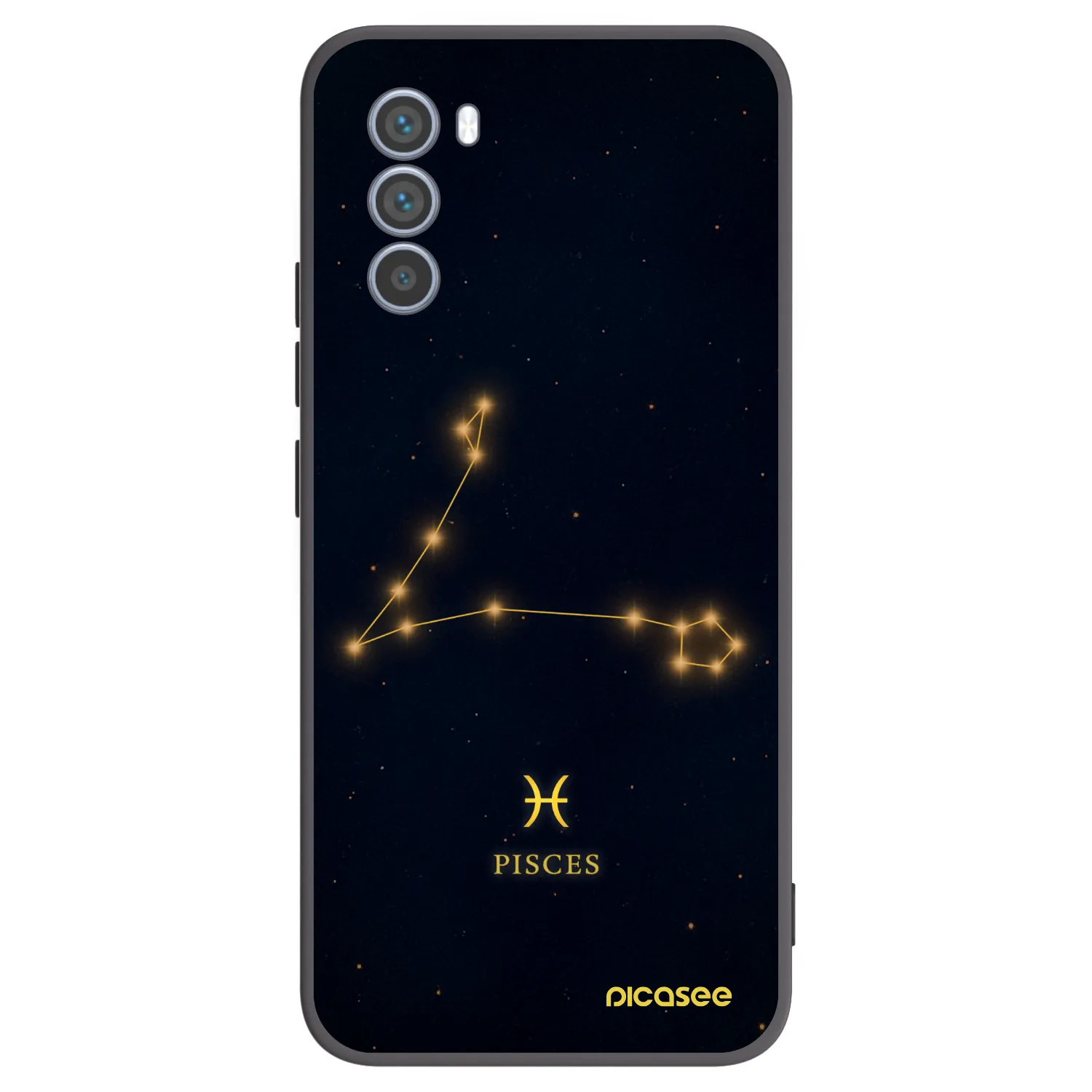 Picasee husă neagră din silicon pentru Motorola Moto G62 - PISCES
