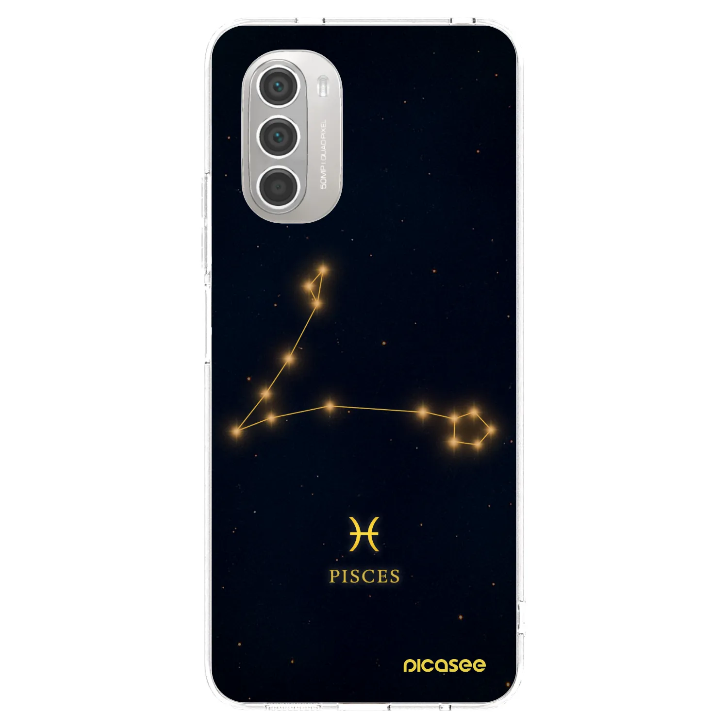 Picasee husă transparentă din silicon pentru Motorola Moto G51 - PISCES