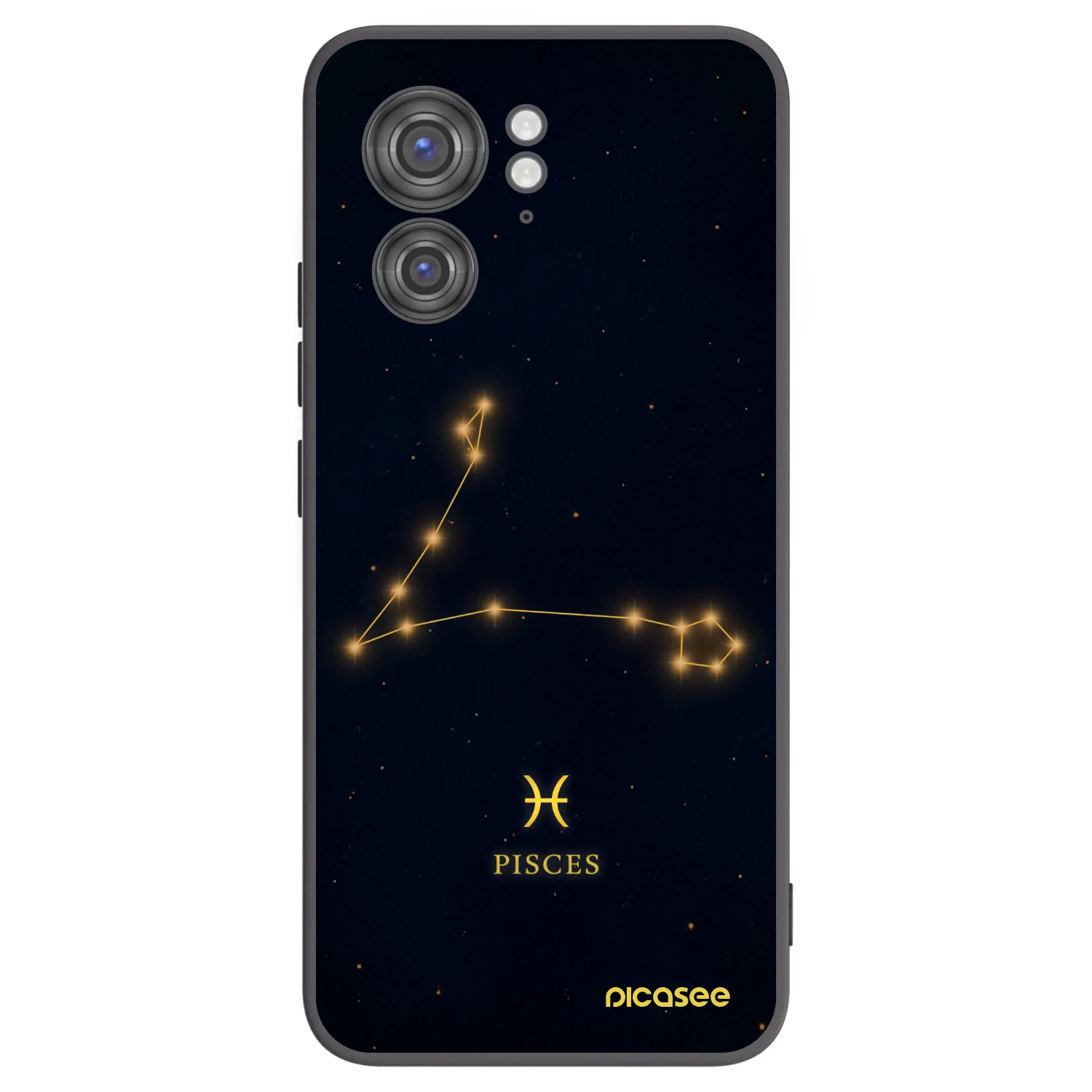 Picasee husă neagră din silicon pentru Motorola Edge 40 - PISCES