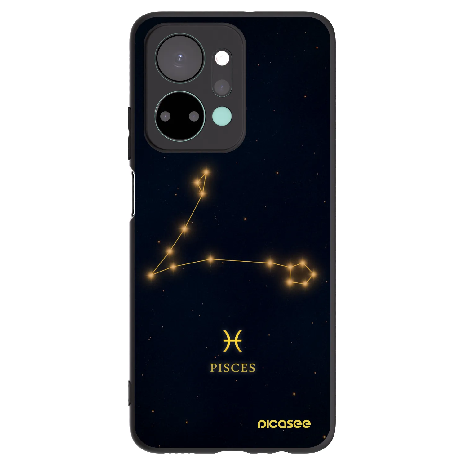Picasee husă neagră din silicon pentru Honor X7a - PISCES