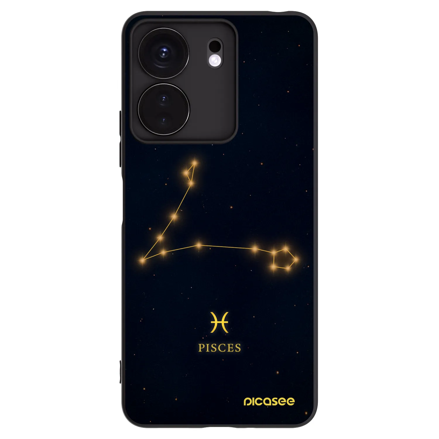 Picasee husă neagră din silicon pentru Xiaomi Redmi 13C 4G - PISCES