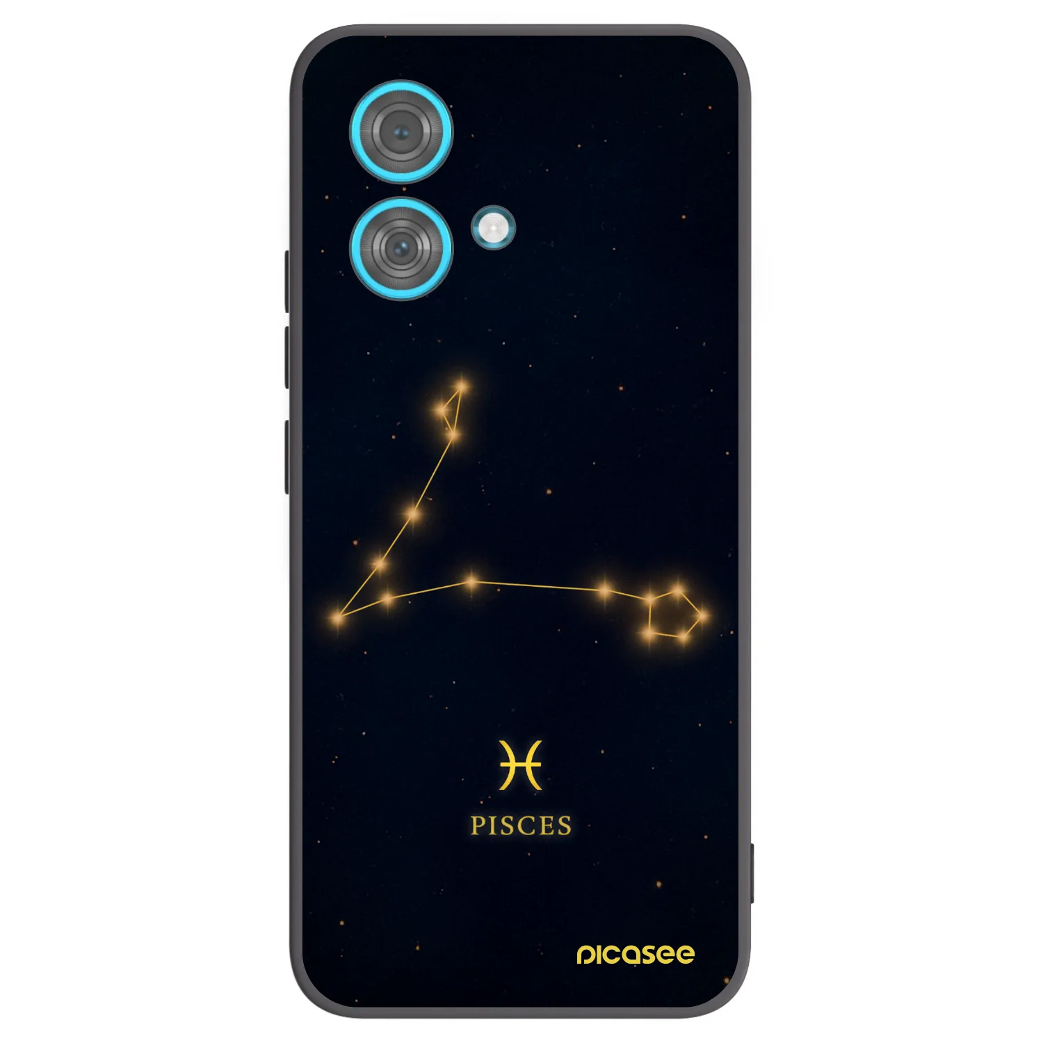 Picasee husă neagră din silicon pentru Motorola Edge 40 Neo - PISCES