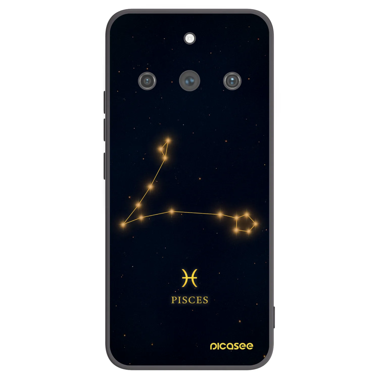 Picasee husă neagră din silicon pentru Realme 11 Pro+ - PISCES