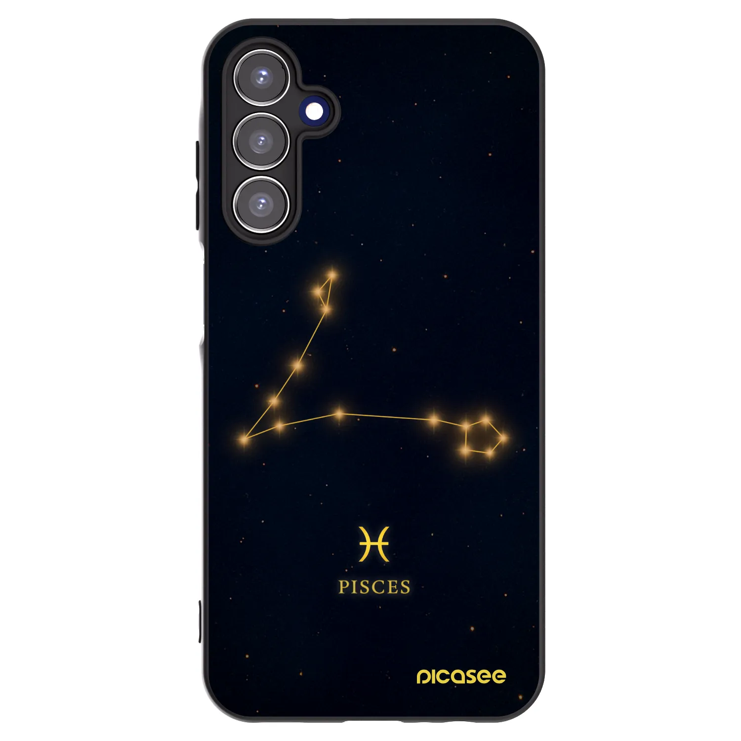 Picasee husă neagră din silicon pentru Samsung Galaxy A15 A155F 4G - PISCES