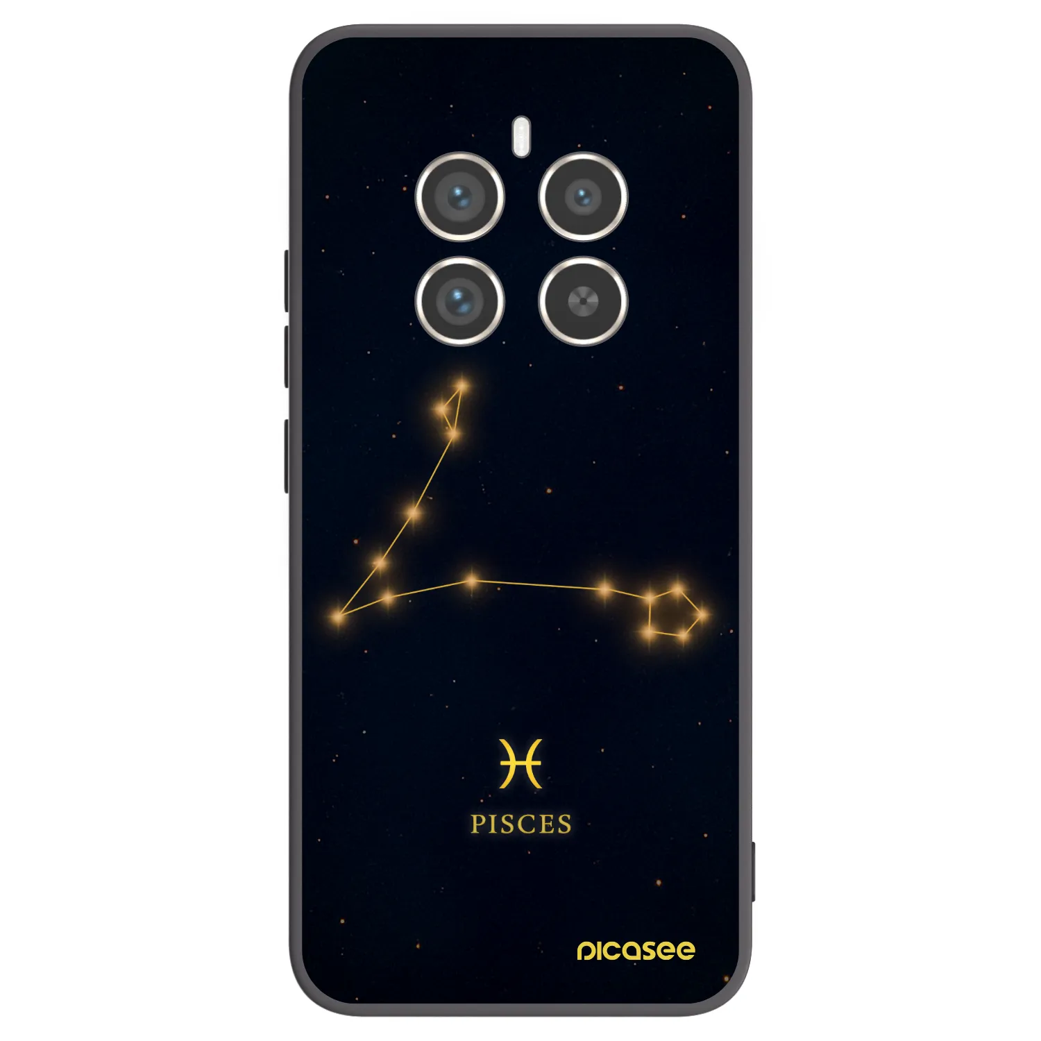 Picasee husă neagră din silicon pentru Realme 12 Pro 5G - PISCES