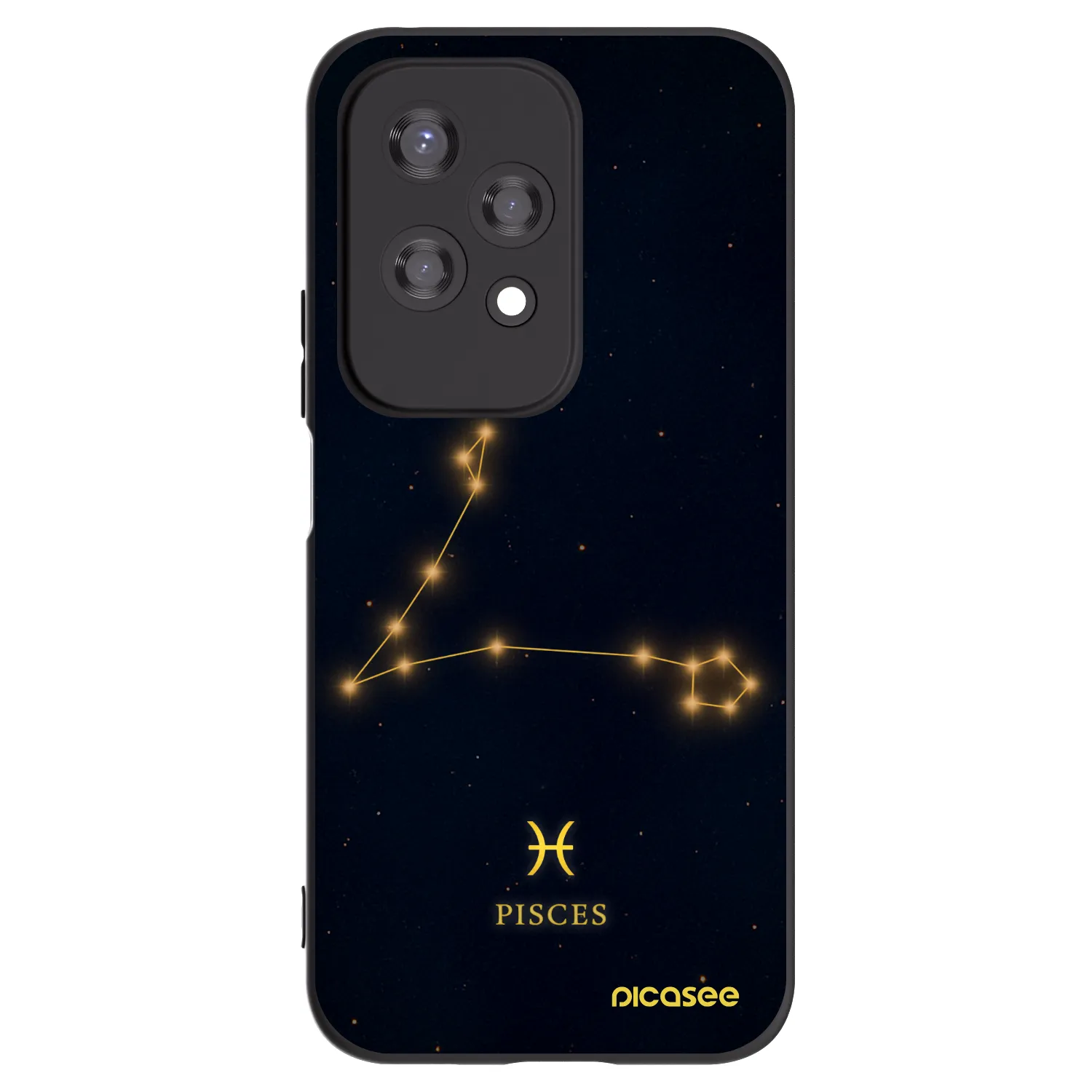 Picasee husă neagră din silicon pentru Honor 200 Lite - PISCES