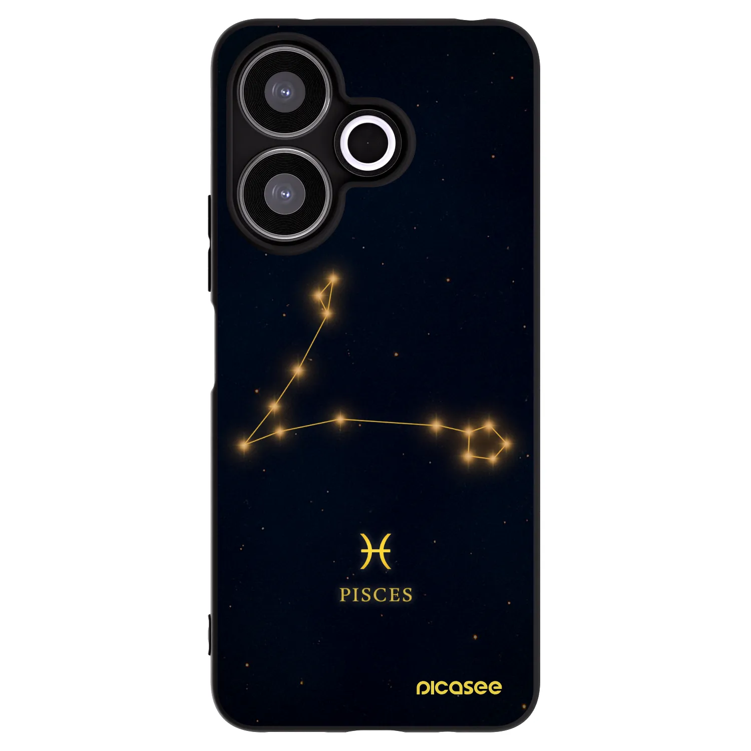 Picasee husă neagră din silicon pentru Xiaomi Redmi 13 4G - PISCES