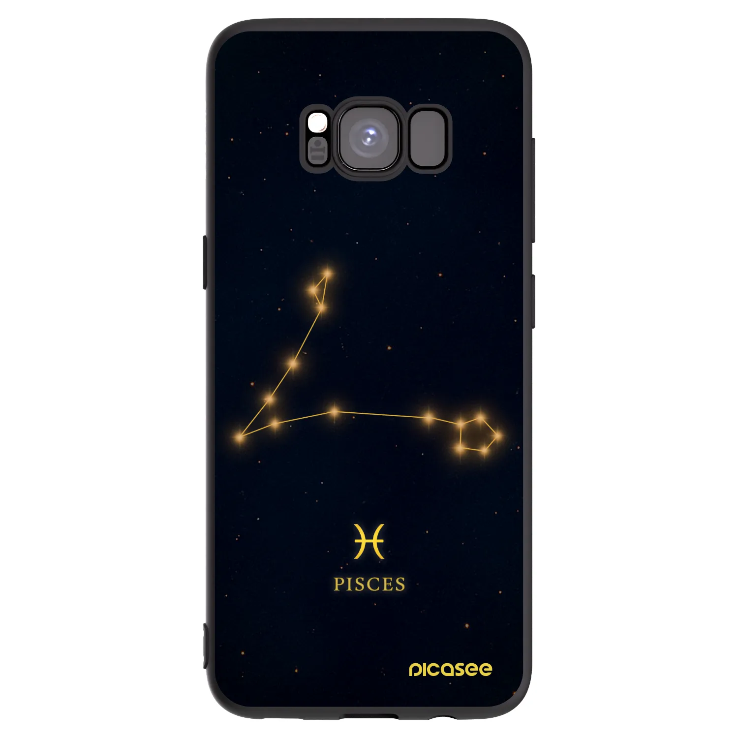 Picasee husă neagră din silicon pentru Samsung Galaxy S8 G950F - PISCES
