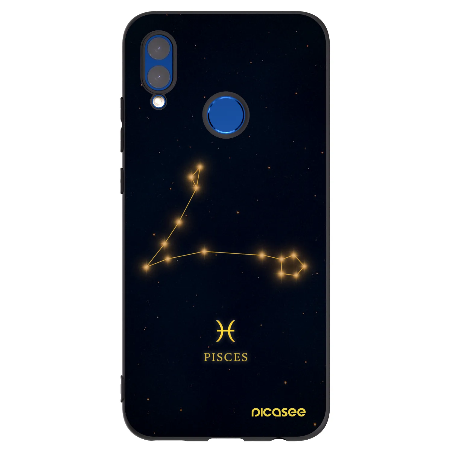 Picasee husă neagră din silicon pentru Honor 10 Lite - PISCES