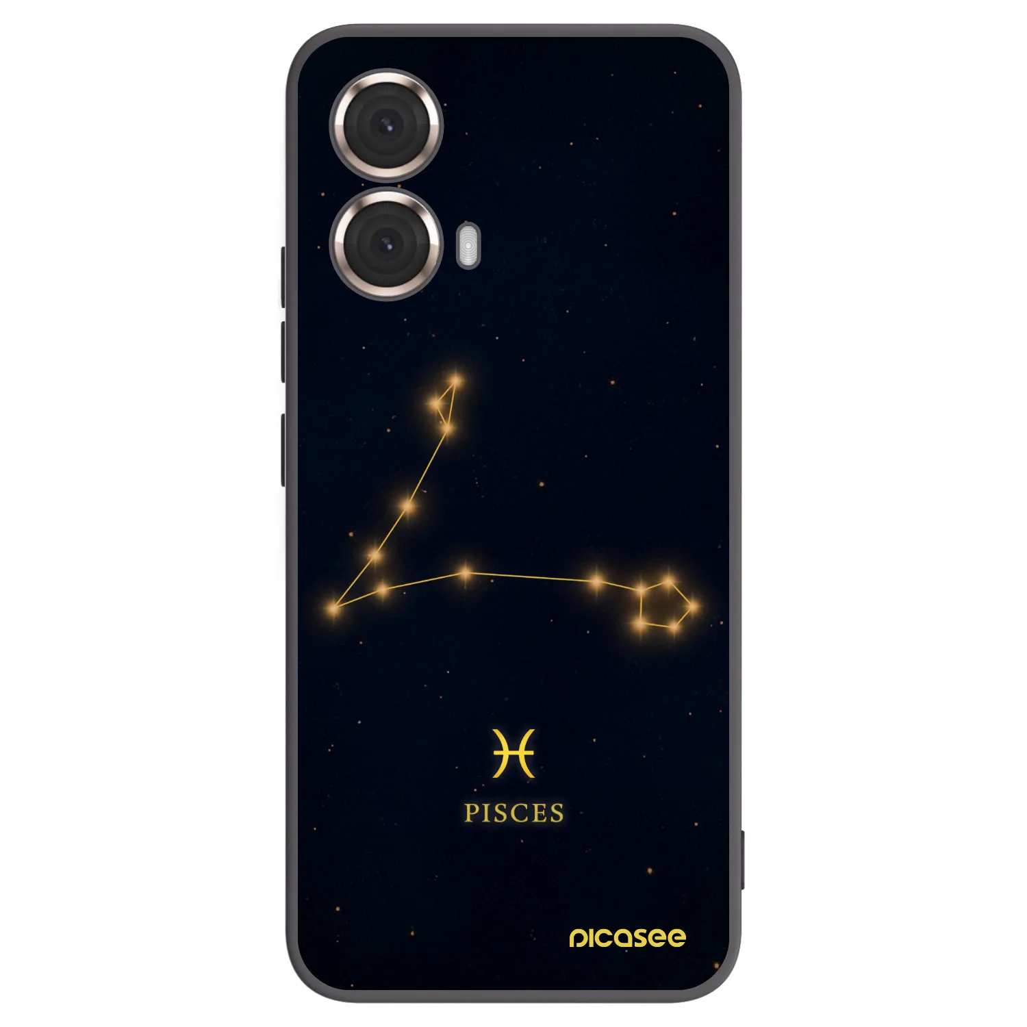 Picasee husă neagră din silicon pentru Motorola Moto G85 - PISCES