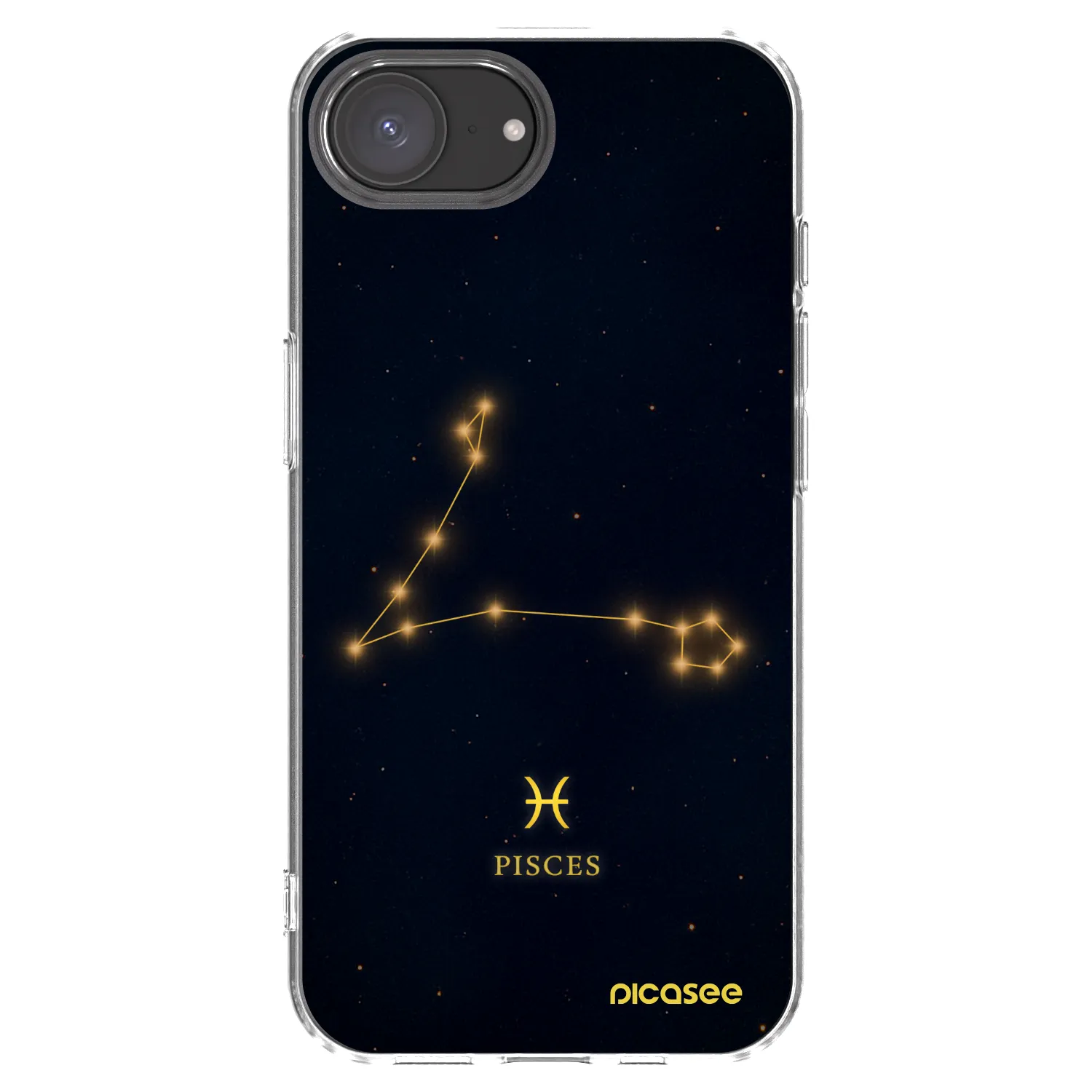 Picasee husă transparentă din silicon pentru Apple iPhone 16e - PISCES