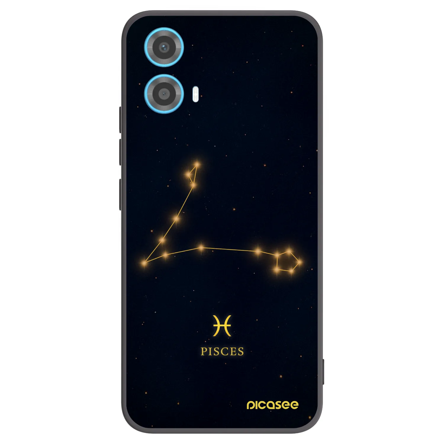 Picasee husă neagră din silicon pentru Motorola Moto G34 5G - PISCES