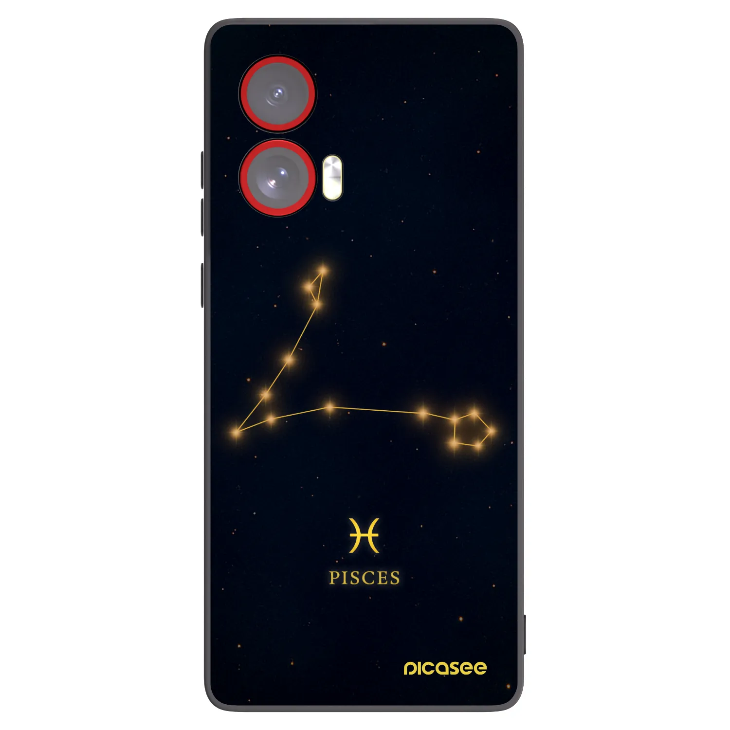 Picasee husă neagră din silicon pentru Motorola Edge 50 Fusion - PISCES