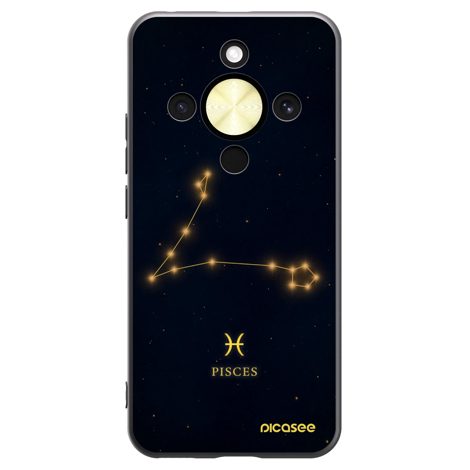 Picasee husă neagră din silicon pentru Honor Magic8 Lite 5G - PISCES