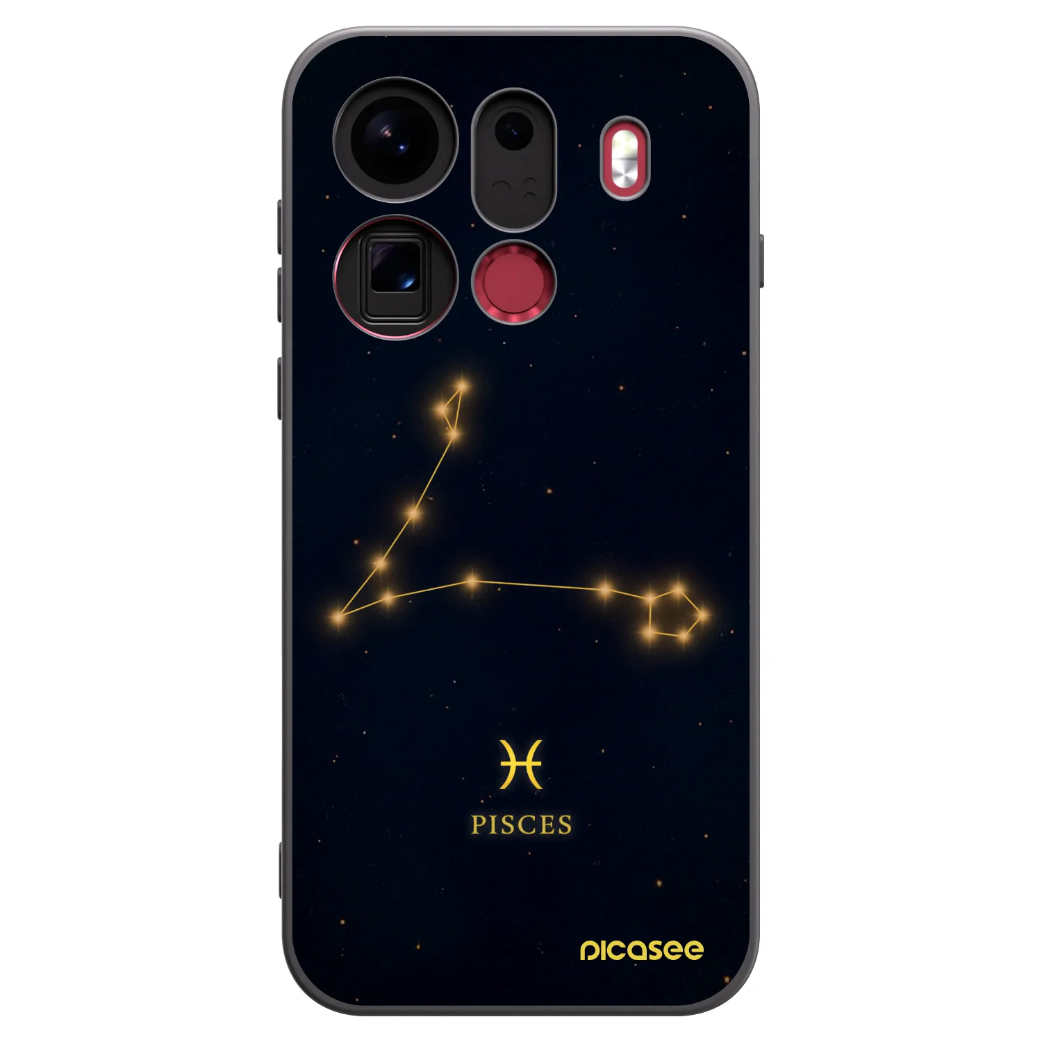 Picasee husă neagră din silicon pentru OPPO Find X9 Pro - PISCES
