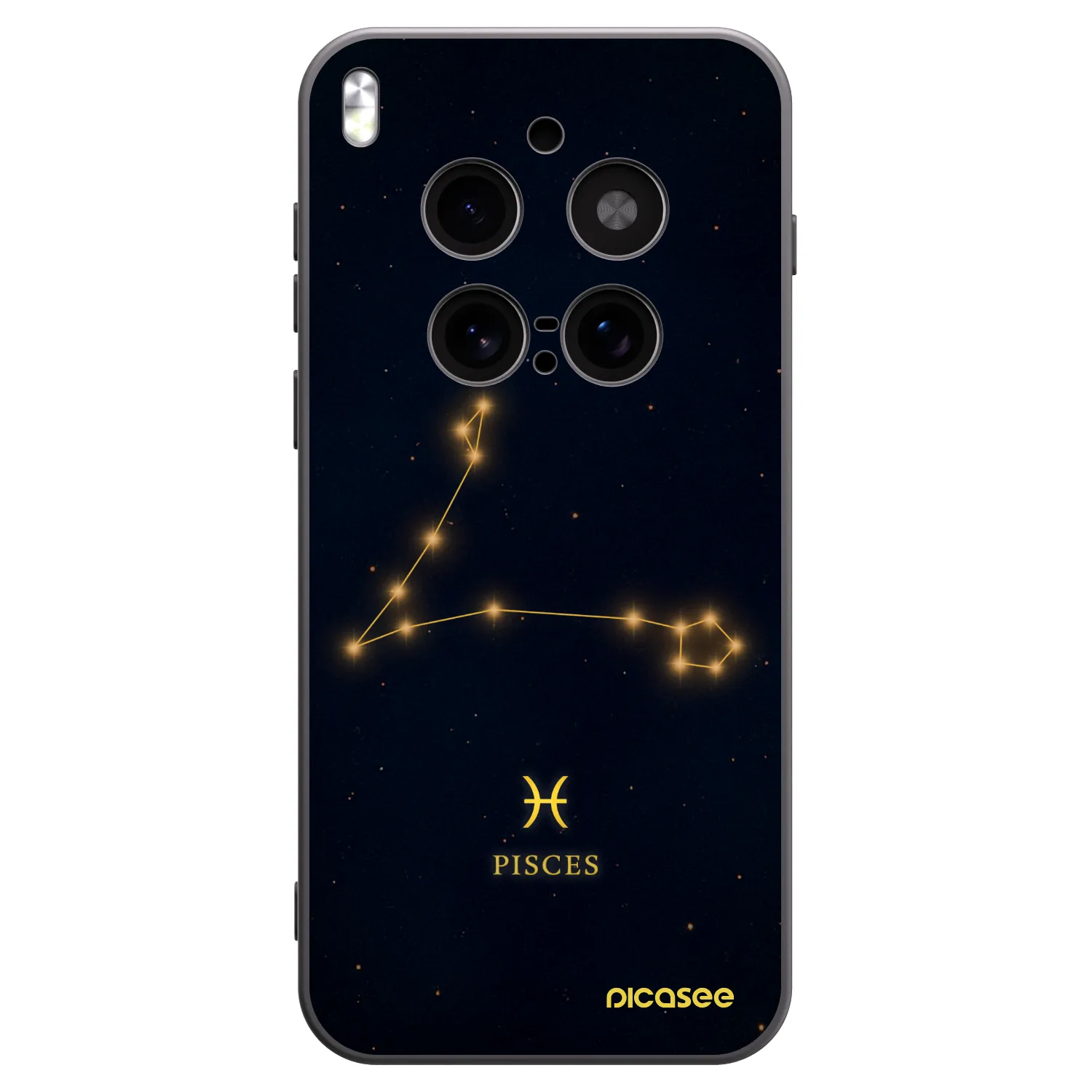 Picasee husă neagră din silicon pentru Vivo X300 Pro - PISCES