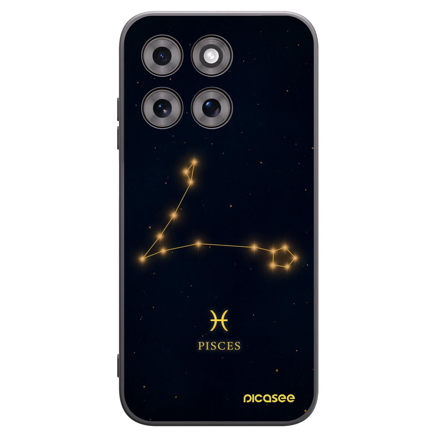 Picasee husă neagră din silicon pentru Motorola Moto G77 - PISCES