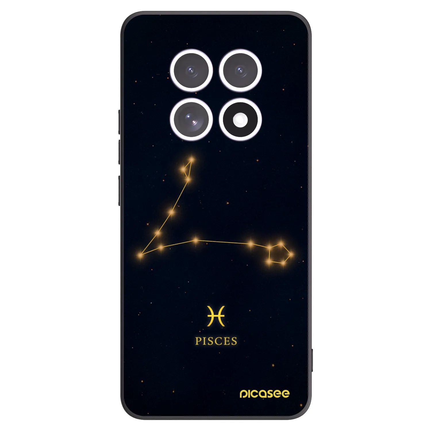 Picasee husă neagră din silicon pentru Xiaomi Redmi Note 15 5G - PISCES