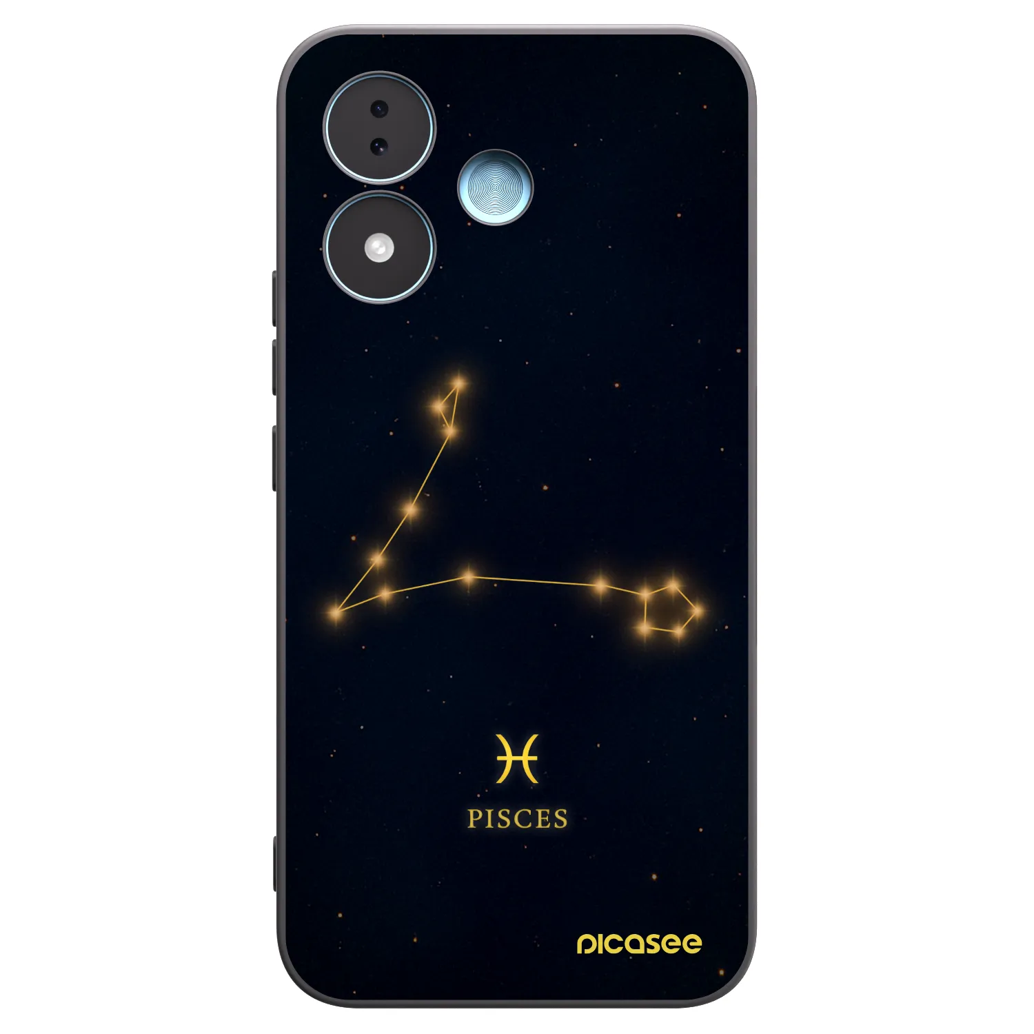 Picasee husă neagră din silicon pentru Xiaomi Redmi Note 17 5G - PISCES