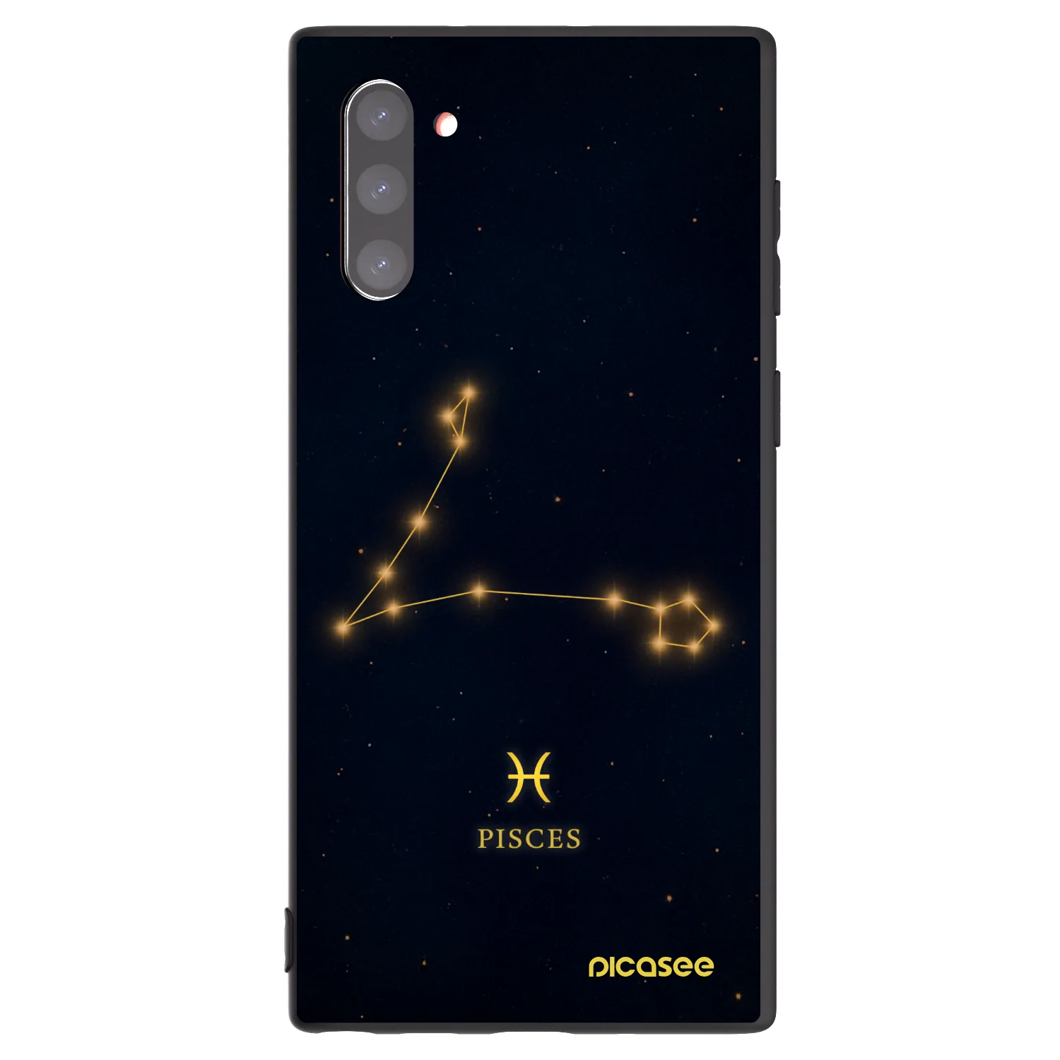 Picasee husă neagră din silicon pentru Samsung Galaxy Note 10 N970F - PISCES