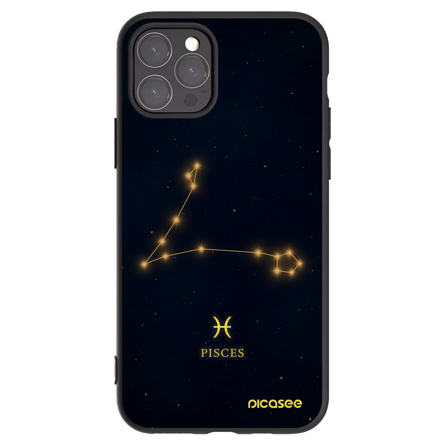 Picasee husă neagră din silicon pentru Apple iPhone 11 Pro - PISCES