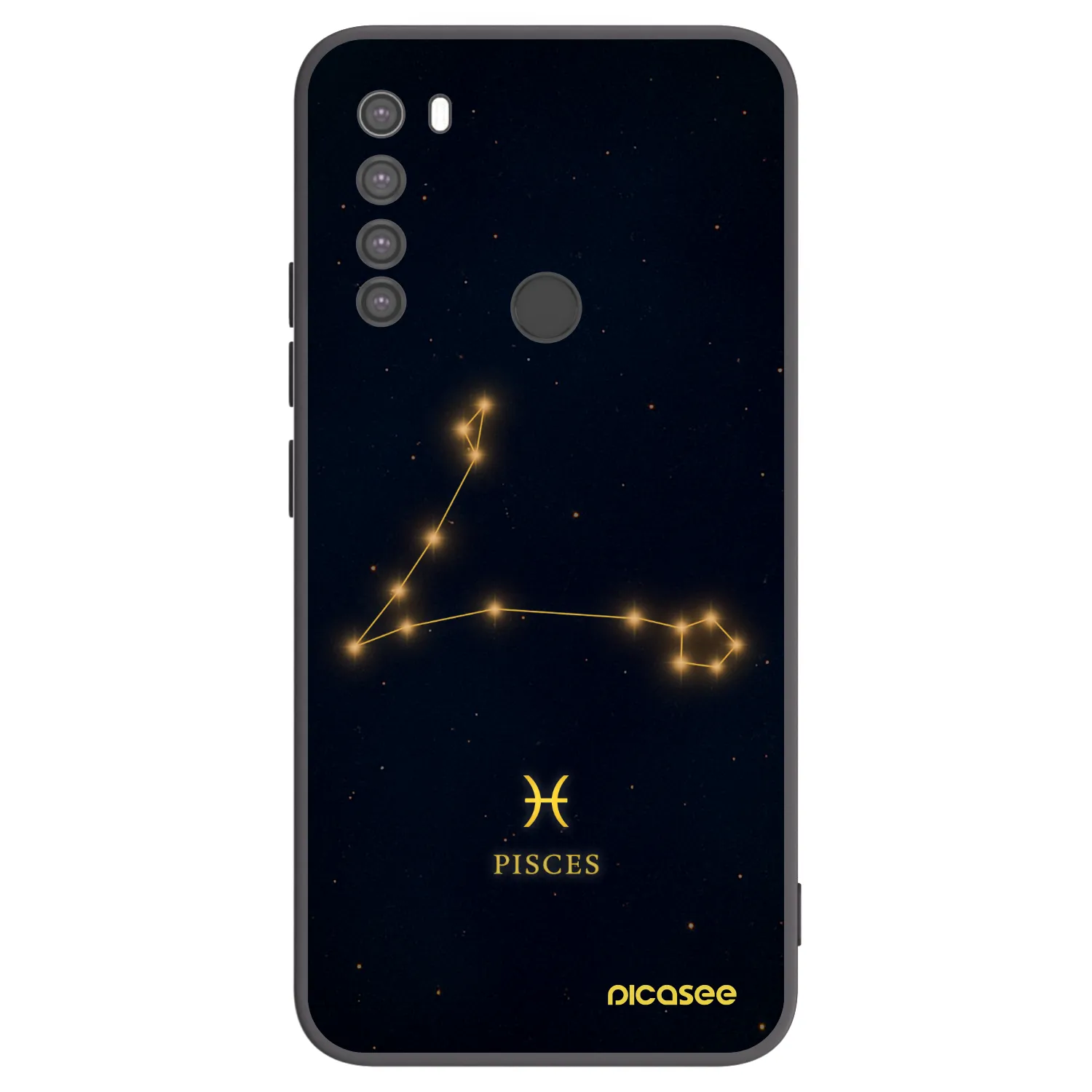 Picasee husă neagră din silicon pentru Xiaomi Redmi Note 8 - PISCES