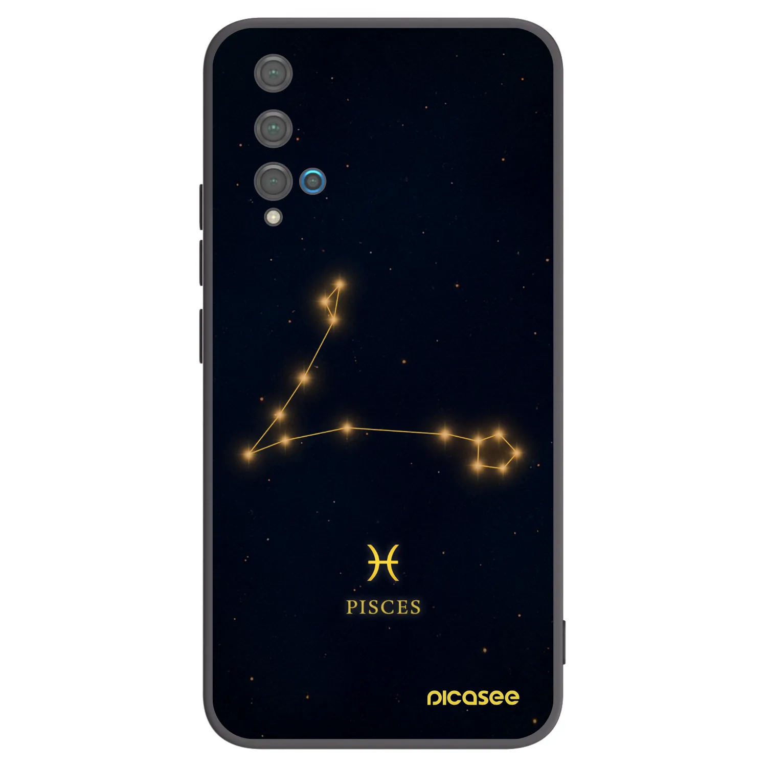 Picasee husă neagră din silicon pentru Huawei Nova 5T - PISCES