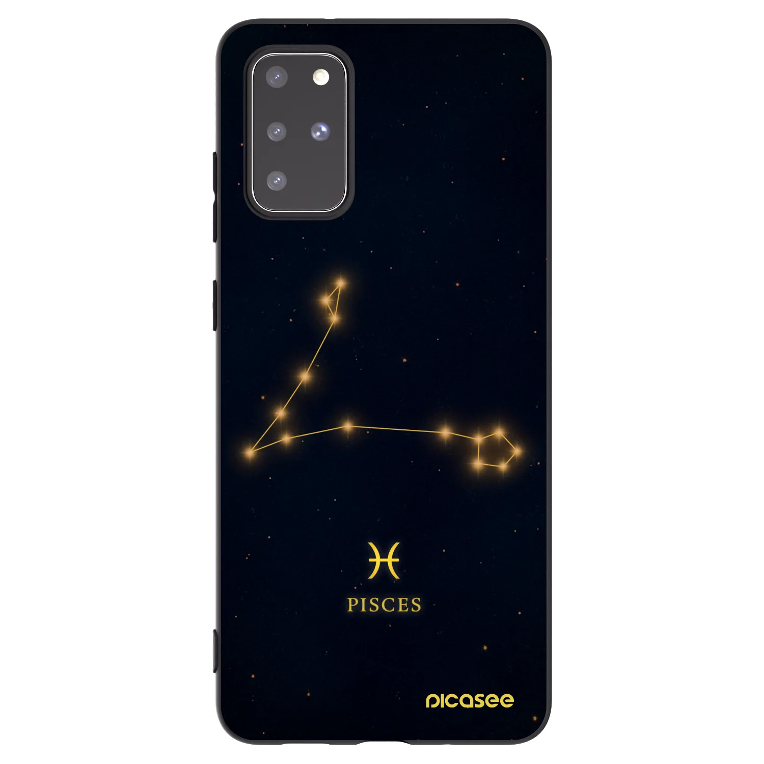 Picasee husă neagră din silicon pentru Samsung Galaxy S20+ G985F - PISCES