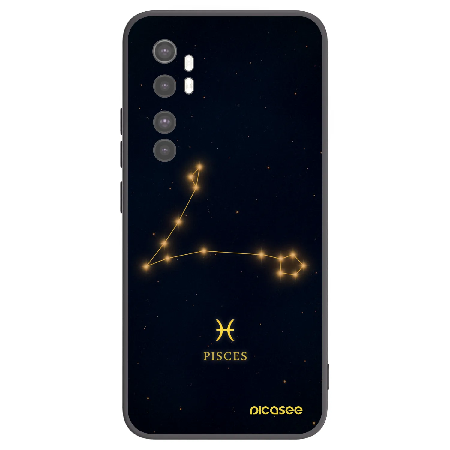 Picasee husă neagră din silicon pentru Xiaomi Mi Note 10 Lite - PISCES