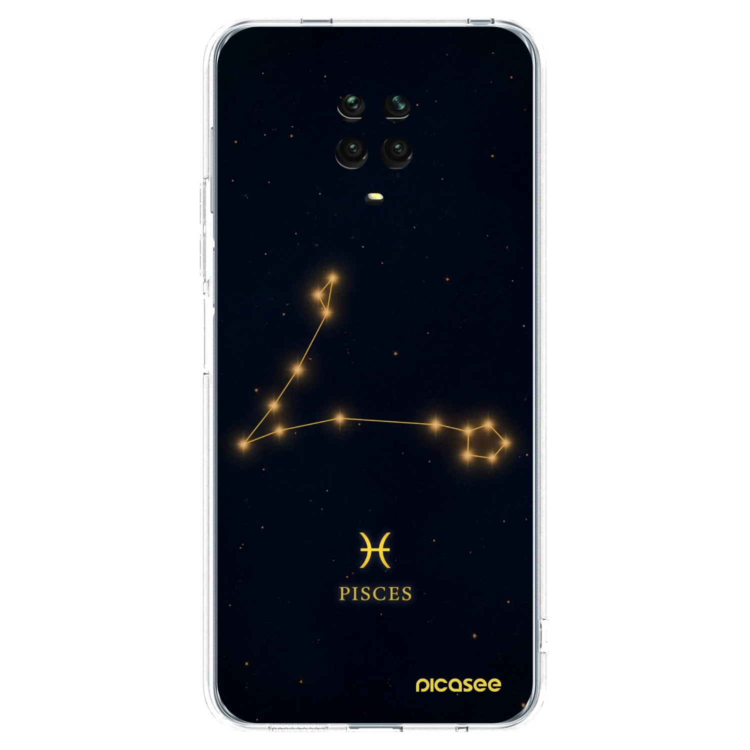 Picasee husă transparentă din silicon pentru Xiaomi Redmi Note 9S - PISCES
