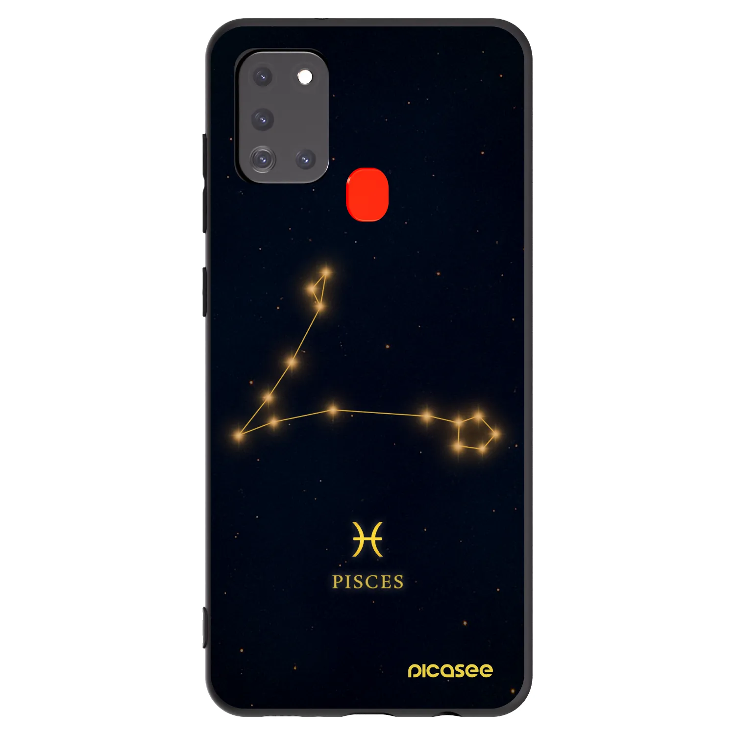 Picasee husă neagră din silicon pentru Samsung Galaxy A21s - PISCES