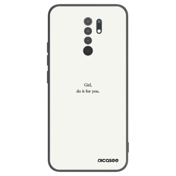 Picasee husă neagră din silicon pentru Xiaomi Redmi 9 - Girl, do it for you