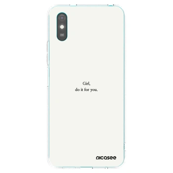 Picasee husă transparentă din silicon pentru Xiaomi Redmi 9A - Girl, do it for you