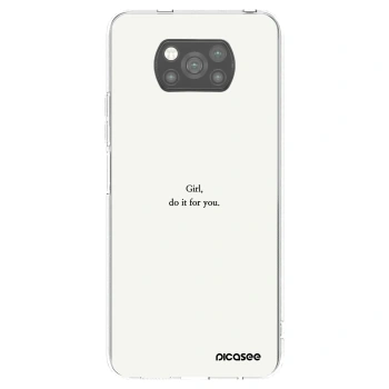 Picasee husă neagră din silicon pentru Xiaomi Poco X3 - Girl, do it for you