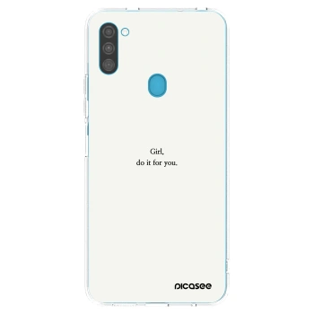 Picasee husă transparentă din silicon pentru Samsung Galaxy M11 - Girl, do it for you