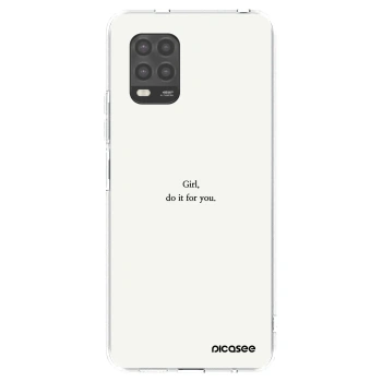 Picasee husă transparentă din silicon pentru Xiaomi Mi 10 Lite - Girl, do it for you
