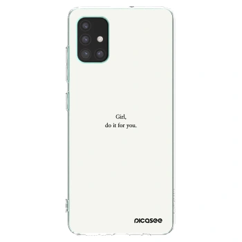 Picasee husă transparentă din silicon pentru Samsung Galaxy M51 M515F - Girl, do it for you