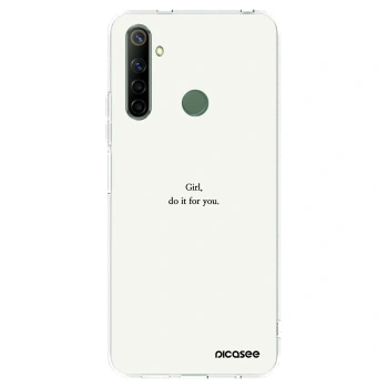 Picasee husă transparentă din silicon pentru Realme 6i - Girl, do it for you