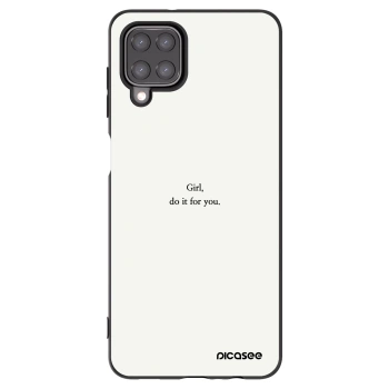 Picasee husă neagră din silicon pentru Samsung Galaxy A12 A125F - Girl, do it for you