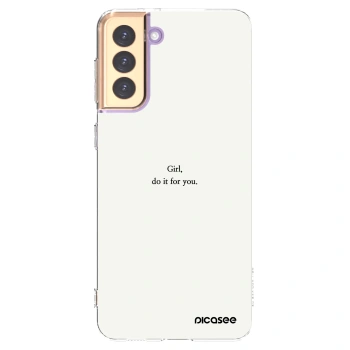 Picasee husă transparentă din silicon pentru Samsung Galaxy S21+ 5G G996F - Girl, do it for you