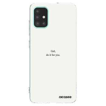 Picasee husă transparentă din silicon pentru Samsung Galaxy M31s - Girl, do it for you