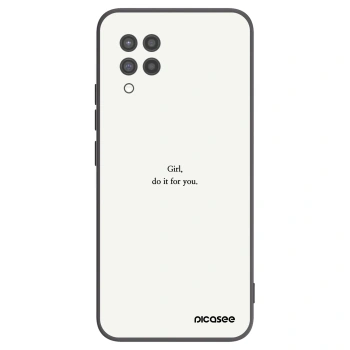 Picasee husă neagră din silicon pentru Samsung Galaxy A42 A426B - Girl, do it for you