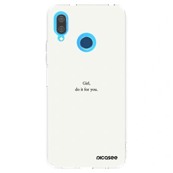 Picasee husă transparentă din silicon pentru Huawei P20 Lite - Girl, do it for you