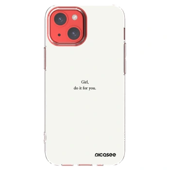 Picasee husă transparentă din silicon pentru Apple iPhone 13 mini - Girl, do it for you