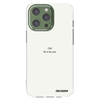 Picasee husă transparentă din silicon pentru Apple iPhone 13 Pro - Girl, do it for you