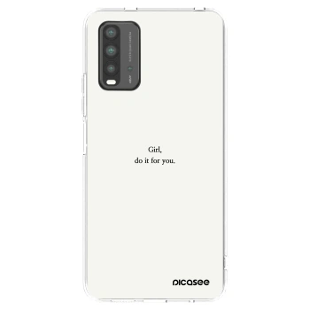 Picasee husă neagră din silicon pentru Xiaomi Redmi 9T - Girl, do it for you