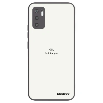 Picasee husă neagră din silicon pentru Xiaomi Redmi Note 10 5G - Girl, do it for you