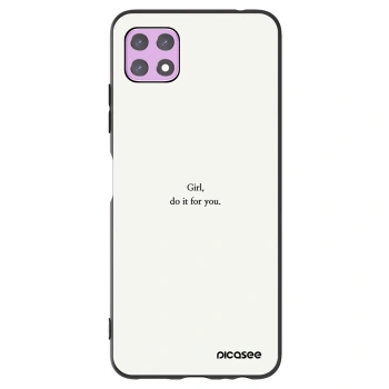 Picasee husă neagră din silicon pentru Samsung Galaxy A22 A226B 5G - Girl, do it for you
