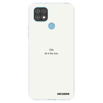 Picasee husă transparentă din silicon pentru Realme C21 - Girl, do it for you