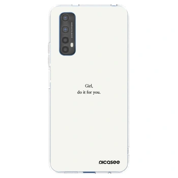 Picasee husă transparentă din silicon pentru Realme 7 - Girl, do it for you